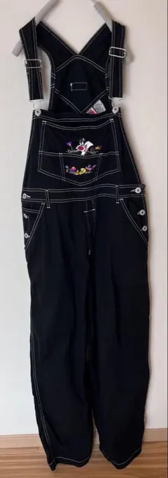 LOONEY TUNES ヴィンテージ　オーバーオール　ブラック