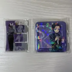 鬼滅の刃 モクテルバー ロト 胡蝶しのぶ アクリルチャーム グリッター缶バッジ