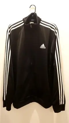 adidas ブラック3本ライン上下セット 新品タグ付き