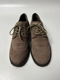 JOHNNY MOKE LONDON スエード ウィングチップシューズ　ブラウンのサムネイル