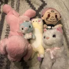 ぬいぐるみセット かわいいキャラクター　5点セット