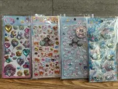 ジュエルプチドロップ、ぷくキラなど、シール　4点セット