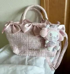 Maison de FLEUR メゾンドフルール マイメロ　チャーム付　バッグ