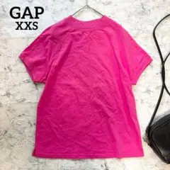 【GAP】ギャップ ラグランスリーブtシャツ 蛍光ピンク 差し色 推し活 派手色