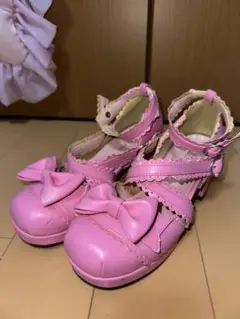 BODY LINE ロリータ シューズ ピンク パンプス ヒールのサムネイル