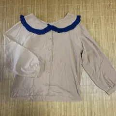 【お値下げ】kastane ノーカラーシャツ ブラウス