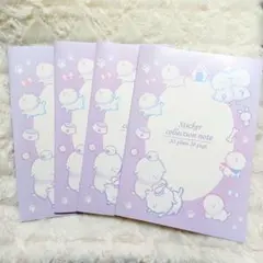 ステッカーコレクションノートA5 シール帳 20ページ 4冊セット