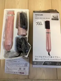 TESCOM テスコム マイナスイオン カールドライヤー ピンク