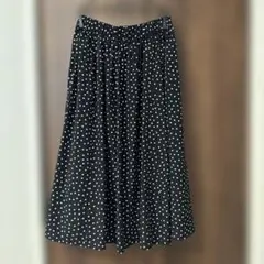 組曲　スカート　ブラック　ドット　サイズ1