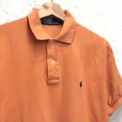 90's Polo by Ralph Lauren オレンジ ポロシャツ M