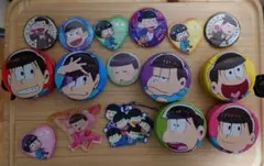 おそ松さん 缶バッジセット ストラップ アクリルキーホルダー付き