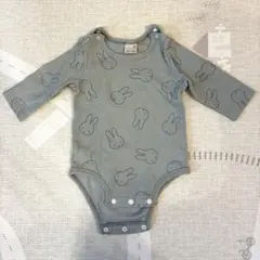 【美品】petit mainプティマイン　ミッフィーロンパース 70