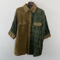 シャツ　コットンシャツ　アジアン　レトロ