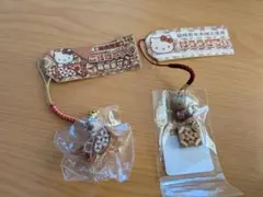 ハローキティ 木製ストラップ 寄木細工 - メルカリ