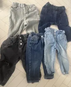 デニム　80-90cm 5枚まとめ売り