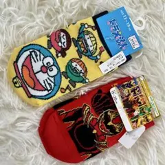 新品 キッズ靴下 2足セット ゴジュウジャー ドラえもん 13cm〜20cm