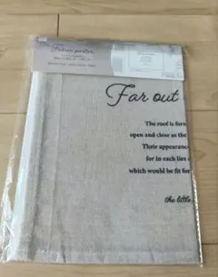 ファブリックポスター 約26.5cm x 36cm ベージュ