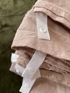 ベージュ 掛け布団カバー 綿