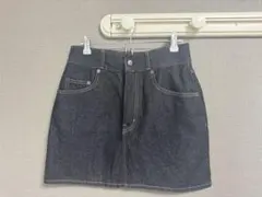 デニム 台形ミニスカ