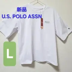 新品タグ付しまむらU.S. POLO ASSNユーエスポロアッスンロゴTシャツLのサムネイル