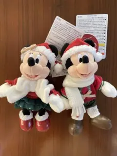 ミッキー ミニー ぬいぐるみバッジ ディズニークリスマス2025