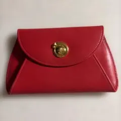 Cartier 赤色フラップ式コインケース