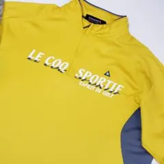 ルコック スポルティフ ゴルフウエア ハーフジップ 半袖 Tシャツ LL