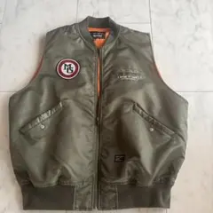 Mark Gonzales MA-1 ベスト カーキ Mサイズ