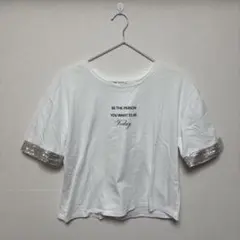 ZARA レディース トップス Tシャツ 白 キラキラ