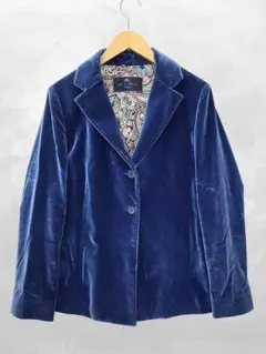 エトロ ETRO イタリア製 裏地ペイズリー柄 ベロア テーラードジャケットのサムネイル