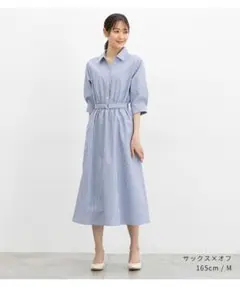 Honeys ハニーズ ６分袖シャツワンピース