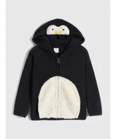 新品タグ 未着 baby GAP アニマルフリース フルジップパーカー ペンギン