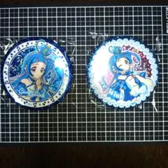キミとアイドルプリキュア♪ BIGホログラム缶バッジ キュアウインク 2種