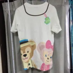 ディズニー　ダッフィー＆シェリーメイ　半袖Tシャツ　メンズ S　　wj2504