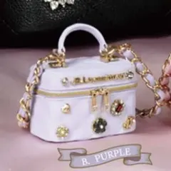 JILL by JILL STUART ミニブローチバニティキーホルダー２ 紫