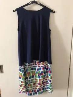 【Milk Tea】授乳口付フォーマルワンピース／紺