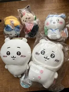 ちいかわ　ぬいぐるみ5点セットとおまけ