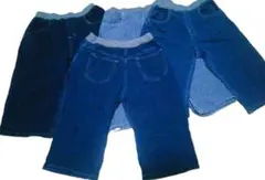 4本セット☆キッズ無印良品ストレッチデニムハーフパンツ１５０cm✰写真追加可