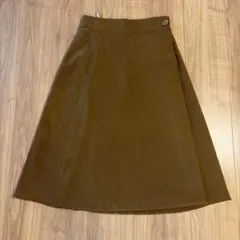 【NATURAL BEAUTY BASIC】ブラウン フレアスカート