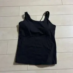 黒 タンクトップ ヨガウェア
