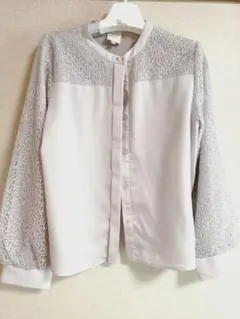 EMMA JAMES レーススリーブ シャツ LL