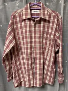 メンズ ストライプ長袖シャツ M