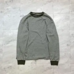 00s old uniqlo 短丈 ボーダーロンＴ シティーボーイ y2k M
