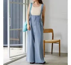 新品 Kastane カスタネ サスペンダー付きパンツのサムネイル