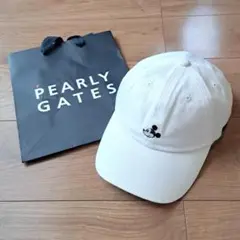 PEARLY GATES ミッキーマウス キャップ 白 人気！【新品・袋つき】