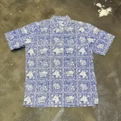 ハワイ製 reyn spooner レインスプーナー 裏生地アロハシャツ M