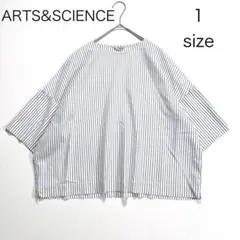 3806【美品】アーツアンドサイエンス 五分袖ブラウス　ボックスシルエットのサムネイル