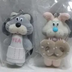 ICCHI ファッションカラビナマスコットチャーム ねこ うさぎ ガチャ