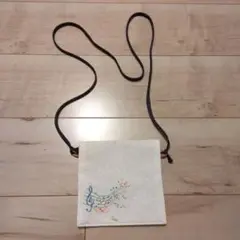 ハンドメイド　ショルダーバッグ　サコッシュ　ポシエット