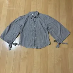 ♯136 ストライプ バルーンスリーブ シャツ